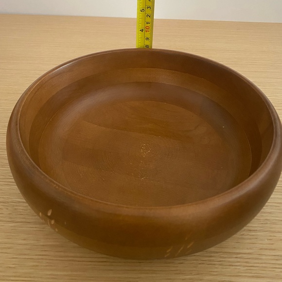 Vintage Baribocraft Canadian Maple Wood Salad Bowl with 5 Bowls - Picture 8 of 16
